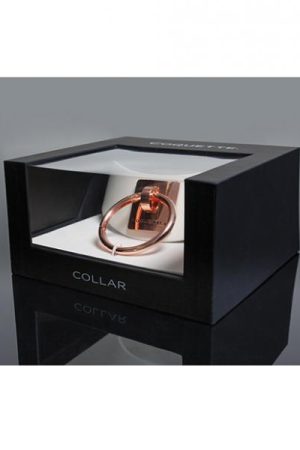 Pleasure Collection Adjustable Collar - White/rose Gold