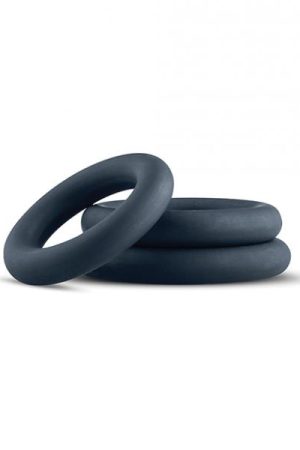 Boners 3 Pc Cock Ring Set - Black