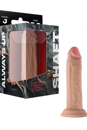 Shaft Model J Flexskin Liquid Silicone 5.5" Dong - Pine