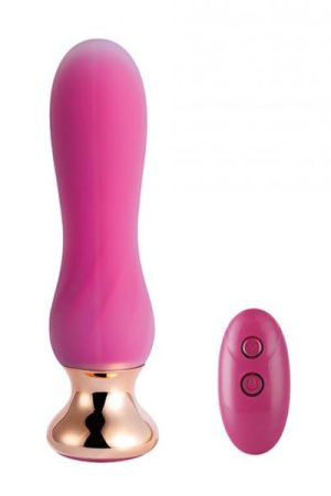Pink Holic Curved Remote Vibrating Anal Plug