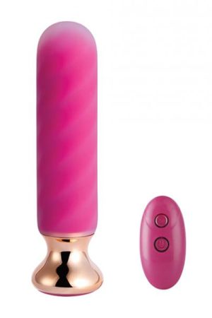 Rose Twister Hands-free Remote Vibrating Anal Plug