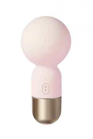 Pokewan Pocket Mini Vibrating Wand Massager - Pale Light Pink