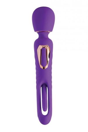 Di-orgasm Vibrating Massage Wand & G-spot Tapping Stimulator - Purple