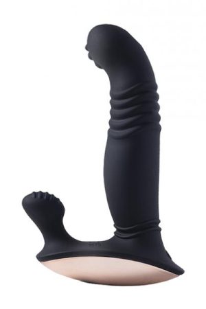 Royal Thrusting Vibrating Prostate & Perineum Massager - Black