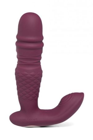 Ryder App-controlled Thrusting G-spot & Clit Vibrator - Rosy Red