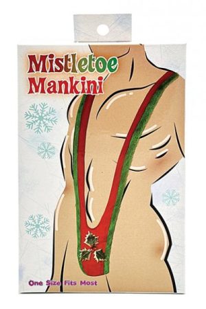 Mistletoe Mankini - Green/red