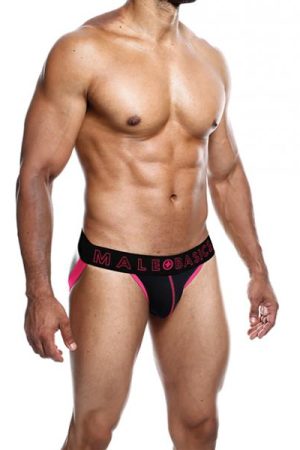 Male Basics Neon Jockstrap Coral Md