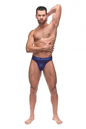 Diamond Mesh Bong Thong Blue L/xl