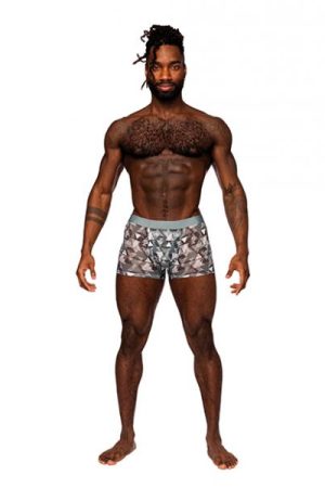 Sheer Prints Mesh Poly Spandex Seamless Short Optical Md