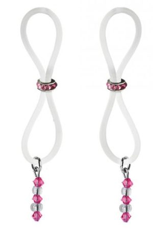 Bijoux De Nip Nipple Halos Pink Gem Slider Pink Clear