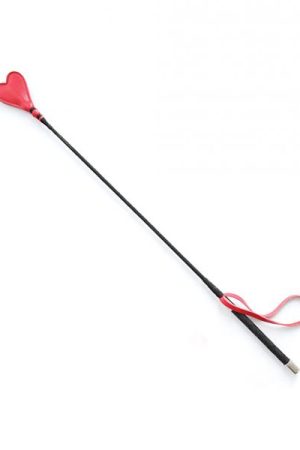Plesur 26" Heart Pvc Crop - Black/red