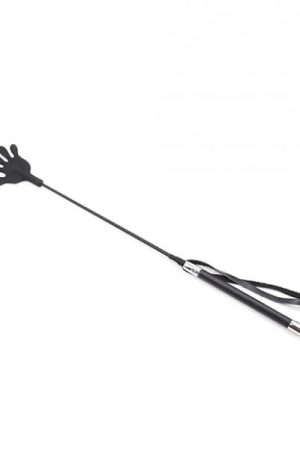 Plesur 22" Hand Shaped Silicone Crop - Black