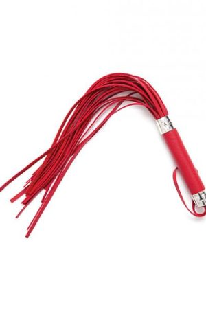 Plesur 18" Vegan Leather Flogger - Red