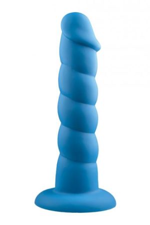 Rock Candy Suga Daddy 9.5" Silicone Dildo - Blue