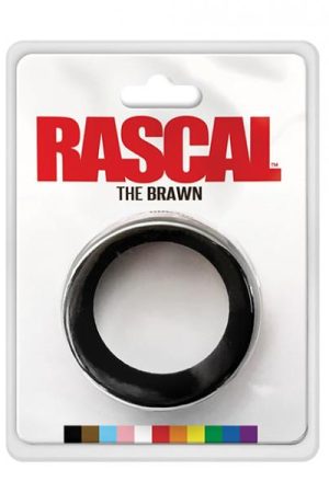 Rascal The Brawn Silicone Cock Ring - Black