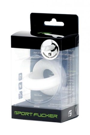 Sport Fucker Universal Cockring - White