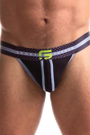 Sport Fucker Jersey Jock - L Black/black