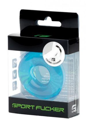 Sport Fucker Chubby Cockring - Ice Blue