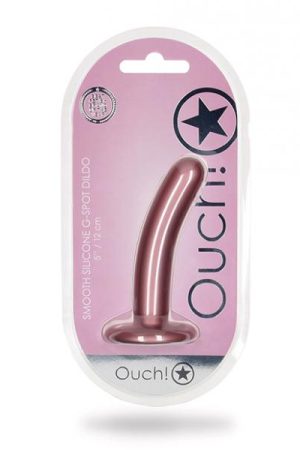 Shots Ouch 5" Smooth G-spot Dildo - Rose Gold