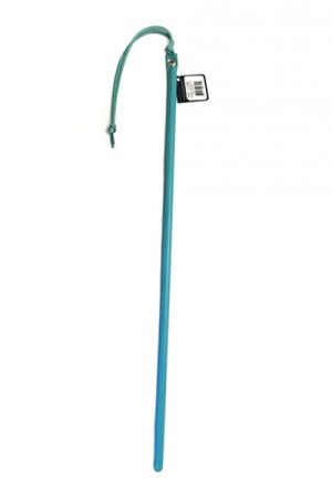 Spartacus 24" Leather Wrapped Cane - Baby Blue