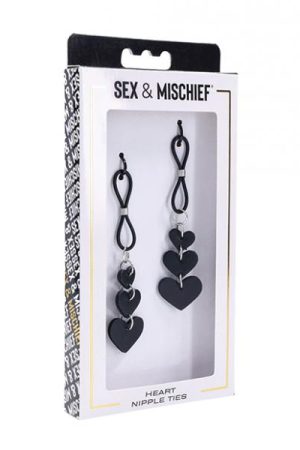 Sex & Mischief Heart Nipple Ties