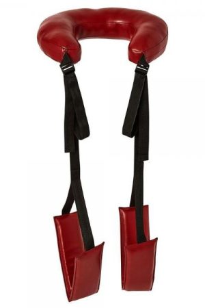 Sportsheets Saffron Thigh Sling Black Red Sex Position Strap