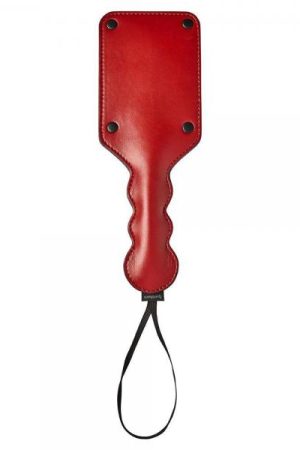 Sportsheets Saffron Square Paddle Black Red