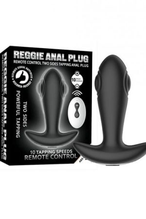 Reggie Tapping Anal Plug - Black