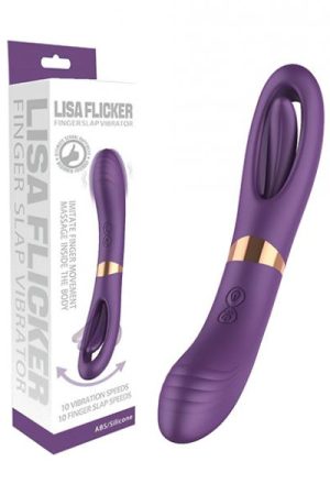 Lisa Flicking G-spot Vibrator - Purple
