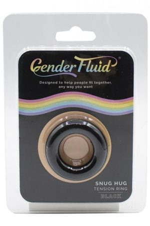 Gender Fluid Snug Hug Tension Ring - Black