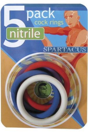 Spartacus Nitrile Cock Rings (5 Per Package/2inches Each)