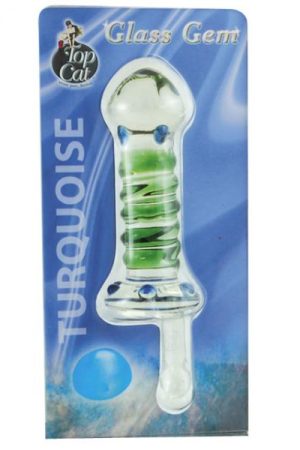 Glass Gem Dildo (turquoise)