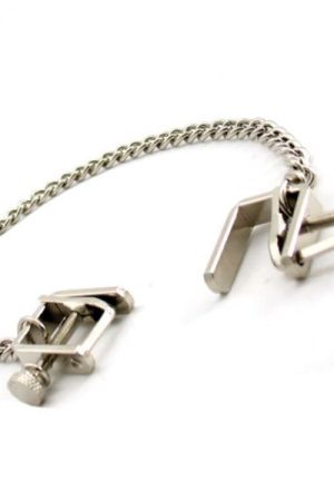 H2H Nipple Clamps Press With Chain Chrome