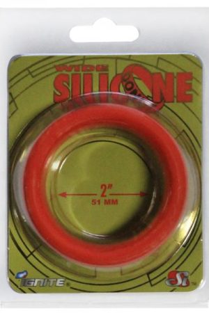Si Wide Silicone Donut Red (2.0 In/51mm)