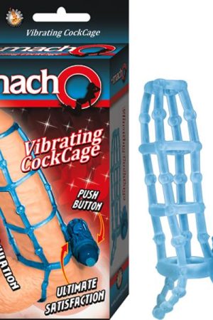 The Macho Vibrating Cockcage,waterproof Blue