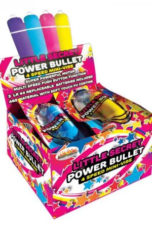 Little Secret Soft Touch Bullet 3 Speed Plus Pulsation Four Assorted Colors 12 Pcs/display