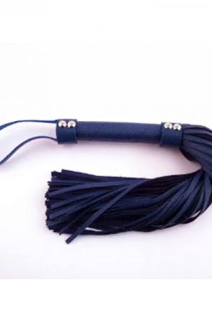Rouge H-style Leather Flogger Blue