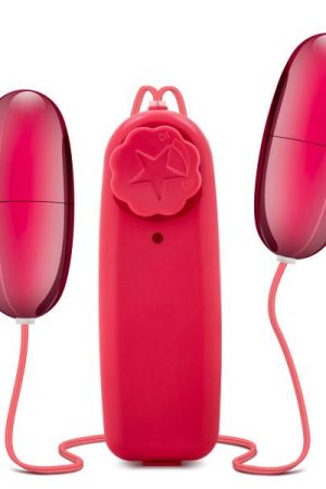 Double Pop Eggs Cerise Pink Vibrating Bullet