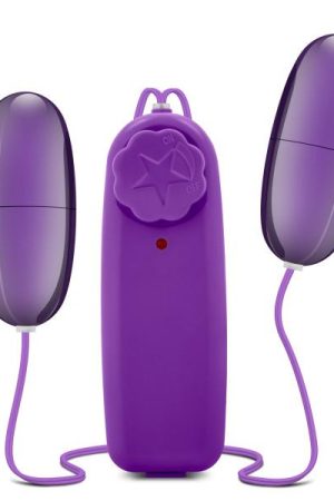 Double Pop Eggs Plum Purple Vibrating Bullet