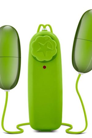 Double Pop Eggs Lime Green Vibrating Bullet