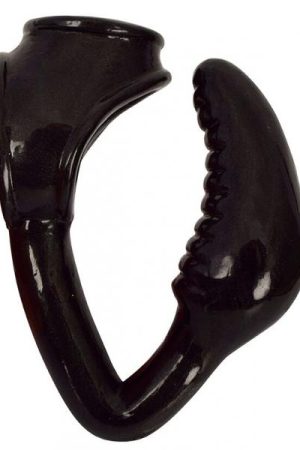 Royal Hiney Red The Earl Black Cock Ring Butt Plug Combo