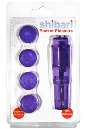 Shibari Pocket Pleasure Purple with 4 Attachments