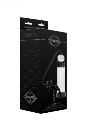 Pumped Elite Pump With Advanced Psi Gauge - Transparent