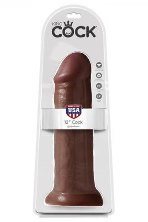 King Cock 12in Cock Brown