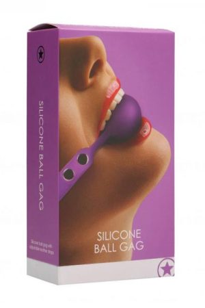 Ouch! Silicone Ball Gag - Purple