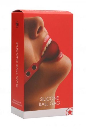 Ouch! Silicone Ball Gag - Red
