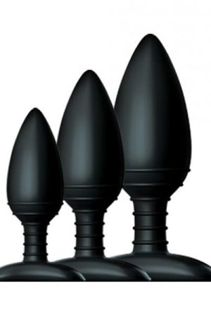 Nexus Butt Plug Trio 3 Butt Plugs Black