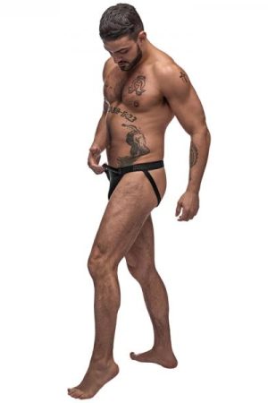 Male Power Grip & Rip Rip Off Jock Black Sm