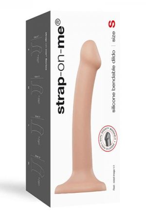 Strap-on-me Semi-realistic Dual Density Bendable Dildo Vanilla Size S