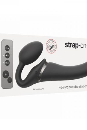 Strap-on-me Vibrating 3 Motors Strap On M - Black